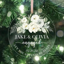 Personalized Engaged Ornament, Engaged Christmas Ornament, Engagement Ornament Gift, Our First Christmas, Engagement Gift, Acrylic Ornament
