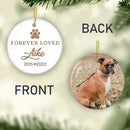 Pet Memorial Gift, Custom Pet Memorial Ornament with Photo, Dog Loss Gift, Christmas Dog Memorial Ornament Gift, Custom Pet Loss Keepsake