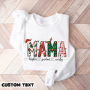 Mama Christmas Sweatshirt, Custom Mama Shirt With Kids Names, Mama Sweatshirt, Mama Gift, Gifts For Mom, Mama Shirt, Christmas Mom Shirt