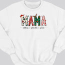Mama Christmas Sweatshirt, Custom Mama Shirt With Kids Names, Mama Sweatshirt, Mama Gift, Gifts For Mom, Mama Shirt, Christmas Mom Shirt