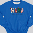 Mama Christmas Sweatshirt, Custom Mama Shirt With Kids Names, Mama Sweatshirt, Mama Gift, Gifts For Mom, Mama Shirt, Christmas Mom Shirt