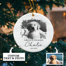 Pet Loss Gifts, Dog Memorial Gifts, Personalized Pet Memorial Ornament with Photo, Dog Memorial Christmas Ornament, Dog Remembrance Keepsake