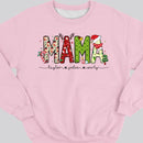 Mama Christmas Sweatshirt, Custom Mama Shirt With Kids Names, Mama Sweatshirt, Mama Gift, Gifts For Mom, Christmas Mom Shirt