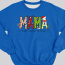 Mama Christmas Sweatshirt, Custom Mama Shirt With Kids Names, Mama Sweatshirt, Mama Gift, Gifts For Mom, Christmas Mom Shirt