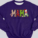 Mama Christmas Sweatshirt, Custom Mama Shirt With Kids Names, Mama Sweatshirt, Mama Gift, Gifts For Mom, Christmas Mom Shirt