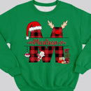 Custom Name Christmas Sweatshirt, Papa Gift, Gifts For Dad, Mama Gift, Gifts For Mom, Christmas Mom Shirt, Christmas Dad Shirt