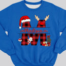 Custom Name Christmas Sweatshirt, Papa Gift, Gifts For Dad, Mama Gift, Gifts For Mom, Christmas Mom Shirt, Christmas Dad Shirt