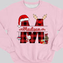 Custom Name Christmas Sweatshirt, Papa Gift, Gifts For Dad, Mama Gift, Gifts For Mom, Christmas Mom Shirt, Christmas Dad Shirt