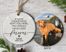 Dog Photo Memorial Ornament, Personalized Dog Memorial Gift, Remembrance Ornament, Custom Pet Memorial Ornament, Pet Christmas Ornament