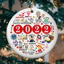 2022 Christmas Ornament, 2022 Ornaments, 2022 Gas Ornament 2022 Commemorative Bauble, Year in Review Christmas Ornament, Christmas Decor v2