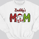 Custom Dog Mom Shirt, Personalized Christmas Dog Sweatshirt, Dog Mom Sweatshirt, Santa Dog Christmas Sweatshirt, Christmas Gift For Dog Mom