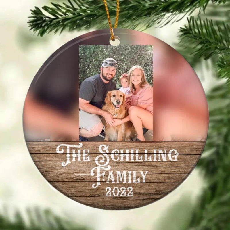 Personalized Family Photo Christmas Ornament, Custom Photo Ornament, Family Christmas Gift, Custom Family Ornament, Family Photo Gift Idea
