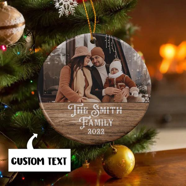 Personalized Family Photo Christmas Ornament, Custom Photo Ornament, Family Christmas Gift, Custom Family Ornament, Family Photo Gift Idea