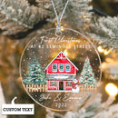 New Home Christmas Ornament, Personalised First Christmas at New Address Ornament, Christmas House Ornament, Housewarming Gift, Couple Gifts
