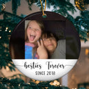 Custom Photo Ornament for Best Friend, Best Friend Ornament, Custom Christmas Ornament, Best Friend Gift, Bestie Gifts, Christmas Gifts