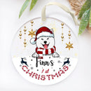 Dog's First Christmas Ornament, Personalized New Dog Ornament 2022, Christmas Dog Ornament, Custom Dog Ornament, Dog Lovers Christmas Gift