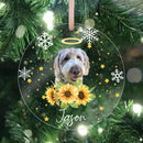 Pet Loss Gift, Personalized Pet Memorial Ornament with Photo, Dog Memorial Christmas Ornament, Dog Remembrance Keepsake, Dog Memorial Gift