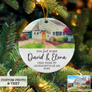 Our First Home Christmas Ornament, Personalized New Home Photo Ornament, New Home Christmas Ornament, Custom House Address Ornament