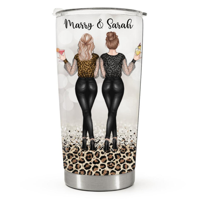 Another Year - Alcohol - Personalized Custom Tumbler - Leopard Birthday Christmas Gift For Best Friend, Bestie, BFF
