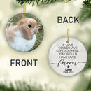 Dog Photo Memorial Ornament, Personalized Dog Memorial Gift, Remembrance Ornament, Custom Pet Memorial Ornament, Pet Christmas Ornament