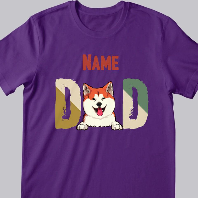 Dog Dad Gift, Personalized Dog Breeds T-shirt, Custom Dog Shirt, Gifts for Him,Dog Shirts for Men
