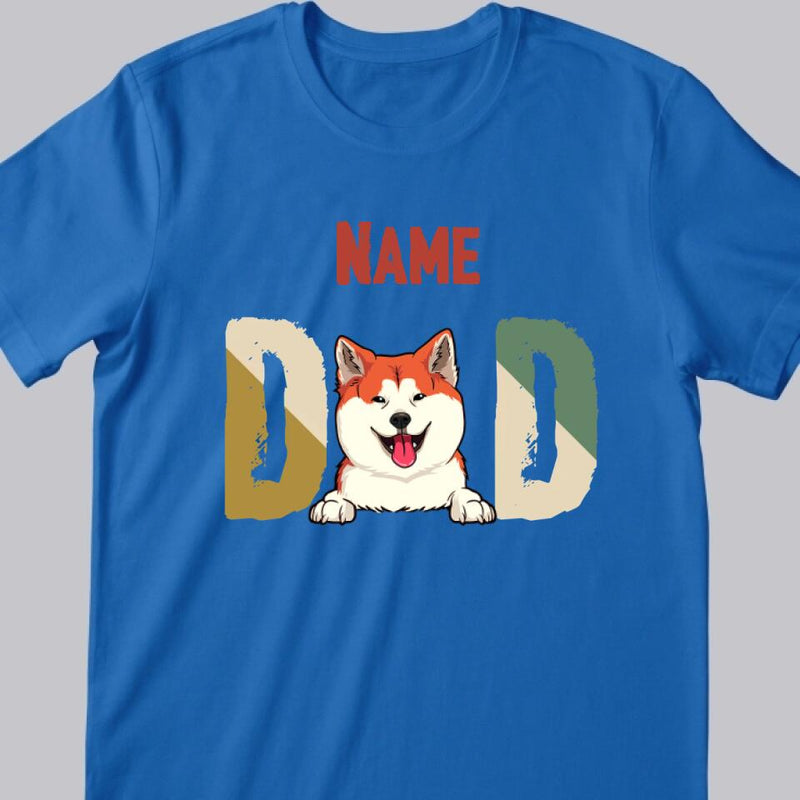 Dog Dad Gift, Personalized Dog Breeds T-shirt, Custom Dog Shirt, Gifts for Him,Dog Shirts for Men