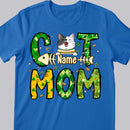 St Patrick's Day Cat Mom T-Shirt, Personalized Cat Shirt, Cat St Patricks Day Shirt, Custom Cat Mom Shirt, Cat Lovers Shirt, Cat Mom Gift