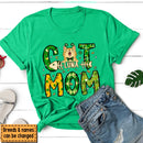 St Patrick's Day Cat Mom T-Shirt, Personalized Cat Shirt, Cat St Patricks Day Shirt, Custom Cat Mom Shirt, Cat Lovers Shirt, Cat Mom Gift
