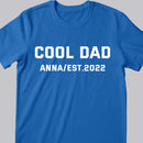 Dad Est 2022 Shirt, Custom New Dad Shirt, Dad Gift from Wife, Pregnancy Announcement to Husband, Fathers Day Gift, Birthday Gifts For Dad