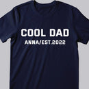 Dad Est 2022 Shirt, Custom New Dad Shirt, Dad Gift from Wife, Pregnancy Announcement to Husband, Fathers Day Gift, Birthday Gifts For Dad