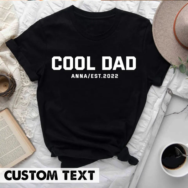 Dad Est 2022 Shirt, Custom New Dad Shirt, Dad Gift from Wife, Pregnancy Announcement to Husband, Fathers Day Gift, Birthday Gifts For Dad