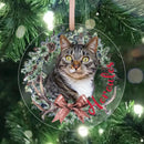 Personalized Pet Christmas Ornament, Custom Dog Ornament, Dog Photo Gift, Custom Pet Portrait, Dog Christmas Gift, Dog Christmas Tree Bauble