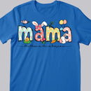Easter Mama Shirt, Personalized Mom Shirt With Kids Names, Gift For Mom, Easter Shirt, Cute Mama Shirt, Mama Bunny Shirt, Kids Names Shirt