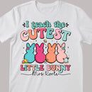 Custom Teacher Shirt, Easter Teacher Shirt, I Teach The Cutest Little Bunnies Shirt, Personalized Teacher Shirt, Teacher Gift, Easter Shirt