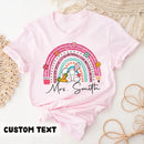 Personalized Teacher Shirt, Easter Teacher Shirt, Teach Love Inspire, Teacher Easter Gift, Teacher Bunny Shirt, Teacher Shirts For Easter