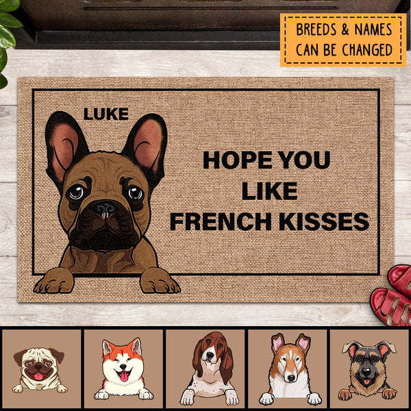 Hope You Like, Dog Lover Gift, Housewarming Gift, Custom Doormat, Outdoor Door Mat, Personalized Dog Breed Doormat