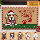 Wipe Your Paws, Welcome Mat Funny, Housewarming Gift, Rustic Home Decor, Personalized Dog Lover Doormat