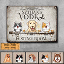 Metal Bar Signs, Gifts For Pet Lovers, Vodka Fasting Room Vintage Signs, Personalized Housewarming Gifts