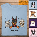 Mother's Day Personalized Dog Breed T-shirt, Gifts For Dog Moms, Ice Cream Or Coffee Dog Choice T-shirt