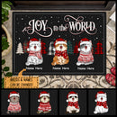Personalised Joy To The World - Christmas Costume - Starry Night - Personalized Cat Christmas Doormat