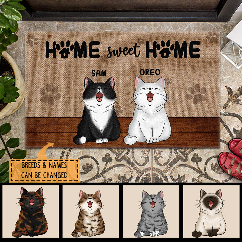 Personalized Cat Breed Doormat Gifts For Cat Lovers Home Sweet Home