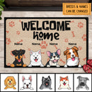 Personalized Dog Breeds Doormat, Gifts For Dog Lovers, Welcome Home Dog Welcome Mat
