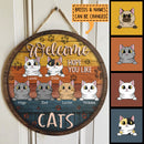 Hope You Like Cat Hair - Vintage - Personalized Cat Door Sign