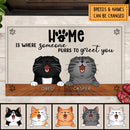 Funny Personalized Cat Doormat, Cat Rug, Gift For Home, Gift For Pets, Cat Lover Gift, Funny Welcome Mat