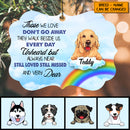 Those We Love Don't Go Away Aluminium Ornate Ornament, Pet Memorial Ornament, Personalized Dog Breeds Ornament