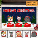 Meowy Christmas, Welcome Mat Funny, Housewarming Gift, Rustic Home Decor,  Personalized Cat Lovers Christmas Doormat