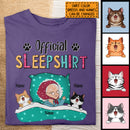 Cat Official Sleepshirt, Old Lady With Her Cats, Personalized Cat Breeds T-shirt, Gift For Cat Lovers