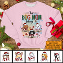 This Dog Mom Belongs To, Dogs And Flowers Sweatshirt, Personalized Dog Breeds Sweatshirt, Gifts For Dog Lovers