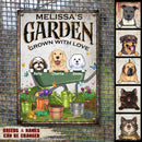Metal Garden Sign, Gifts For Pet Lovers, Grown With Love Plant & Butterfly Personalized Housewarming Gifts