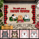 Personalized Cat Breeds Doormat, Gifts For Cat Lovers, We Wish You A Meowy Catmas Christmas Doormat, Xmas Home Decor